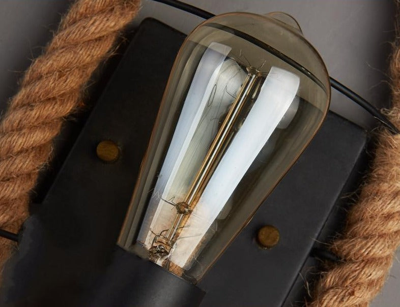 Vintage Wandlamp met Touw Design 7