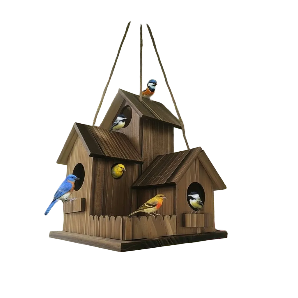 Vogelhuisje voor Buiten met Meerdere Nestkamers
