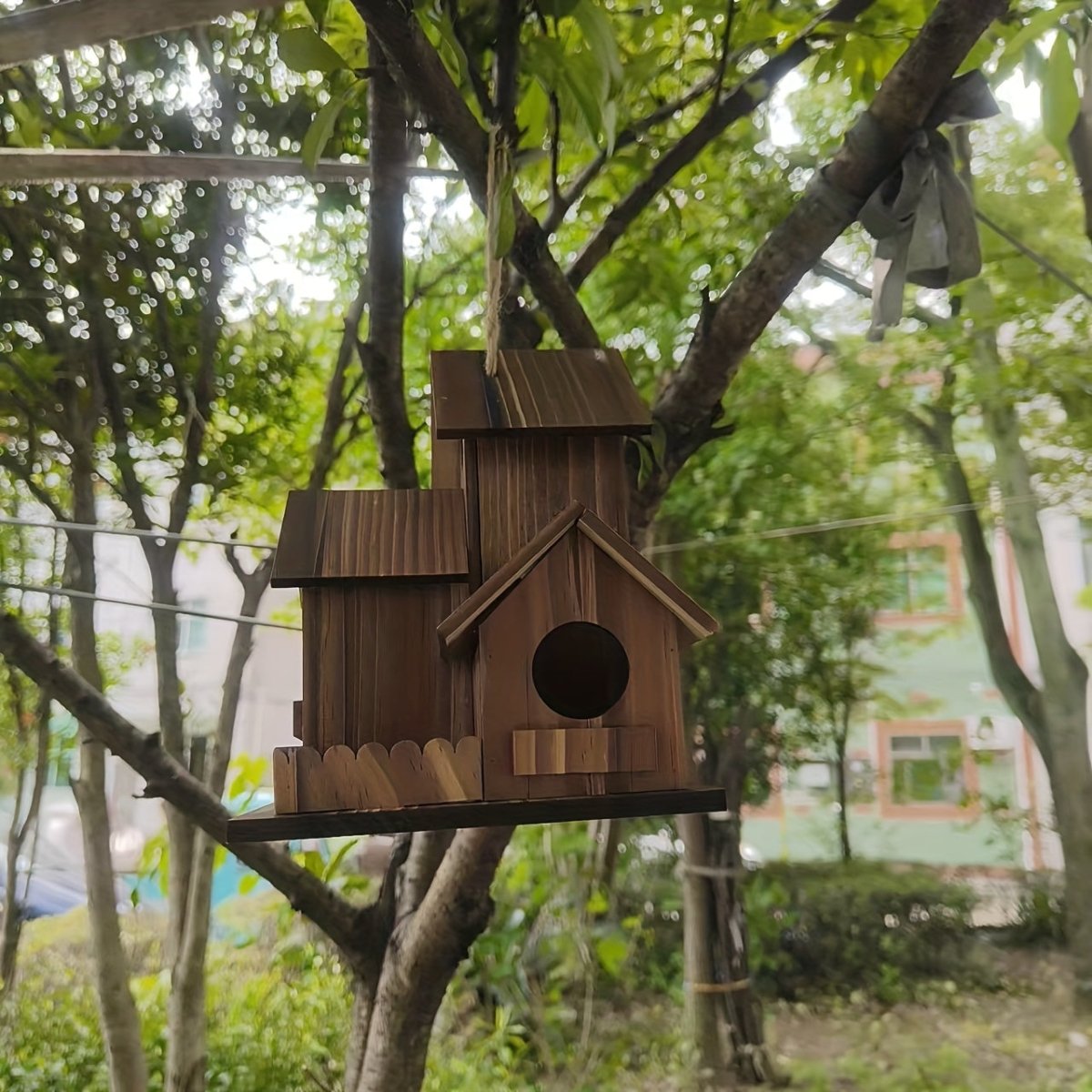 Vogelhuisje voor Buiten met Meerdere Nestkamers 6