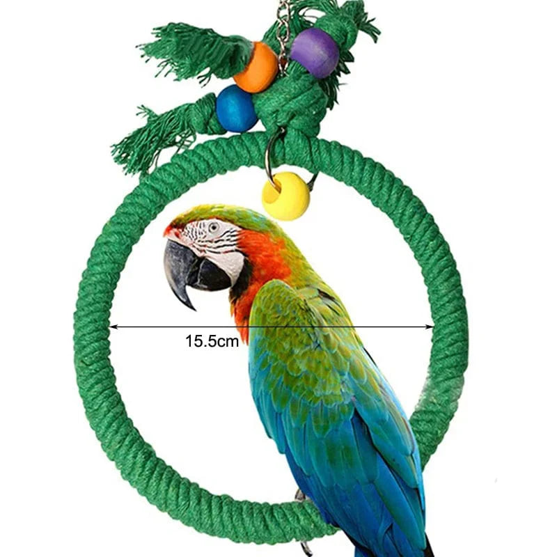 Vogelspeelgoed Kauwspeeltje voor Papegaaien en Kleine Vogels 8