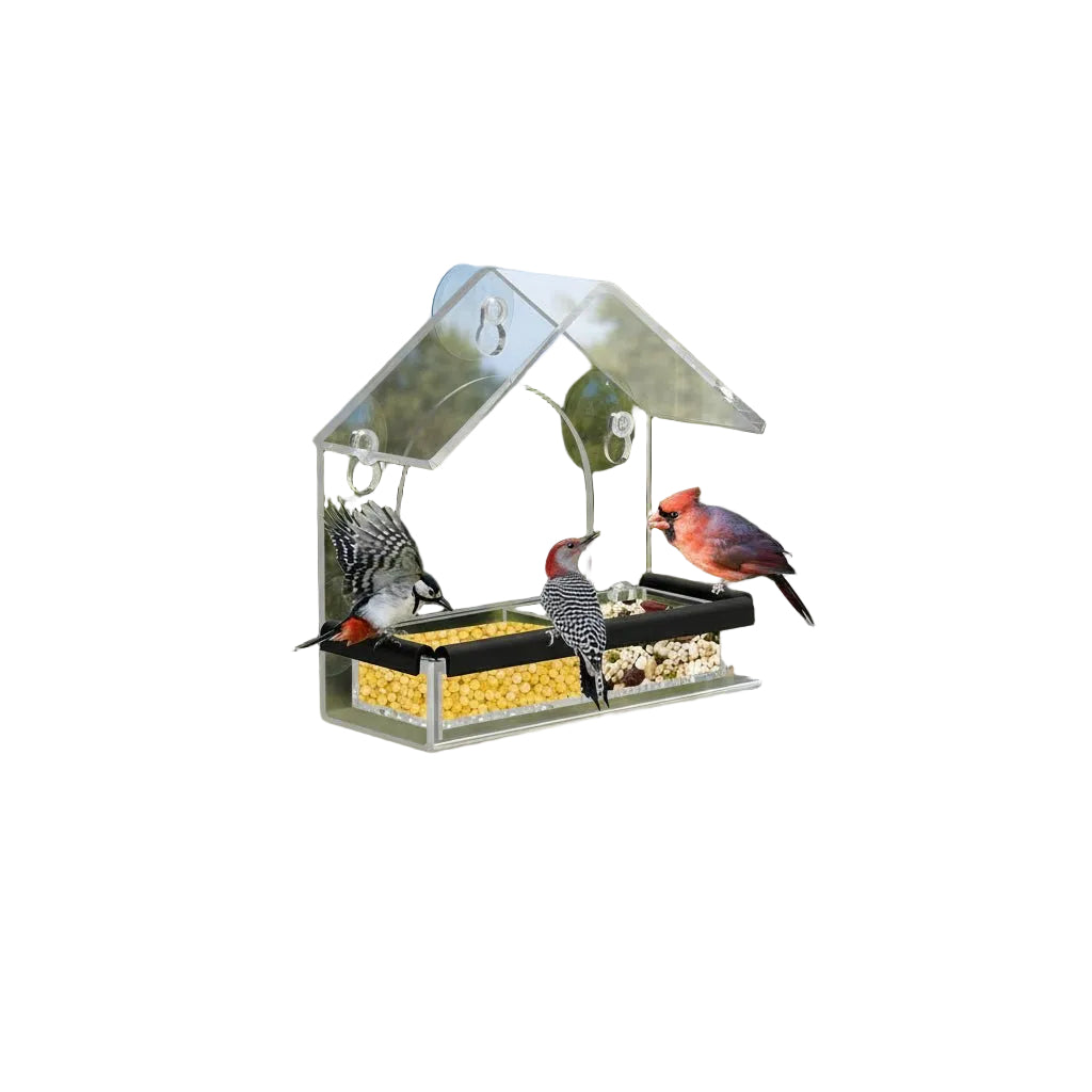Vogelvoederbak voor Raam met Sterke Zuignappen 0
