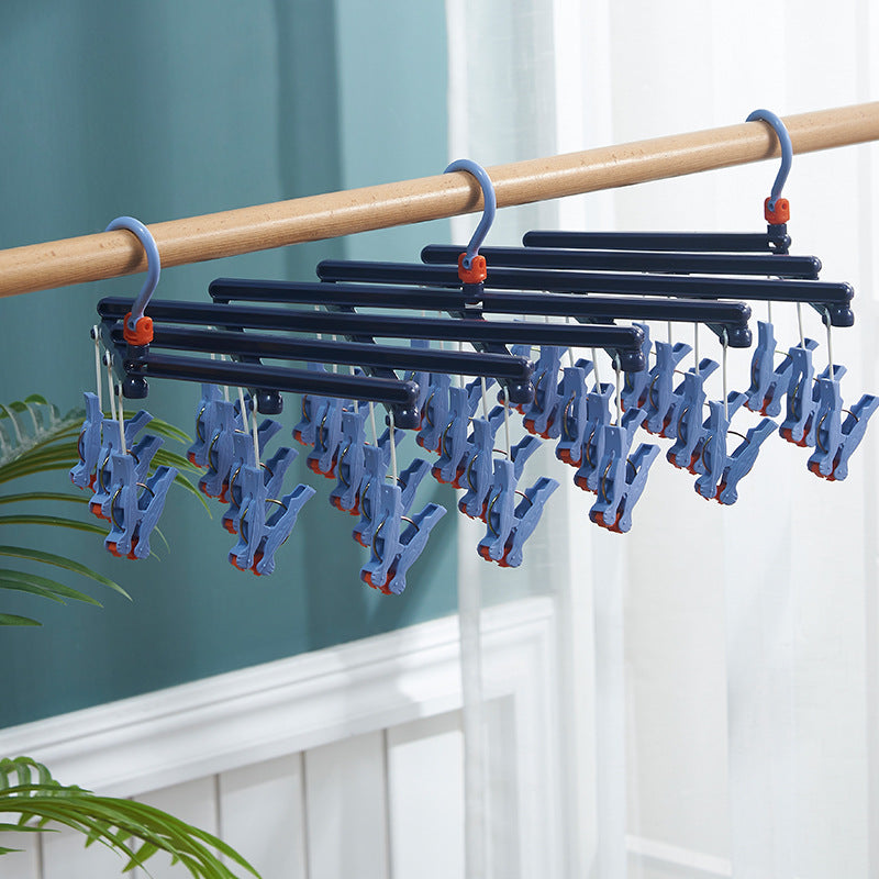 Vouwbaar Droogrek met 360° Draaibare Haken voor Kleding en Handdoeken 8