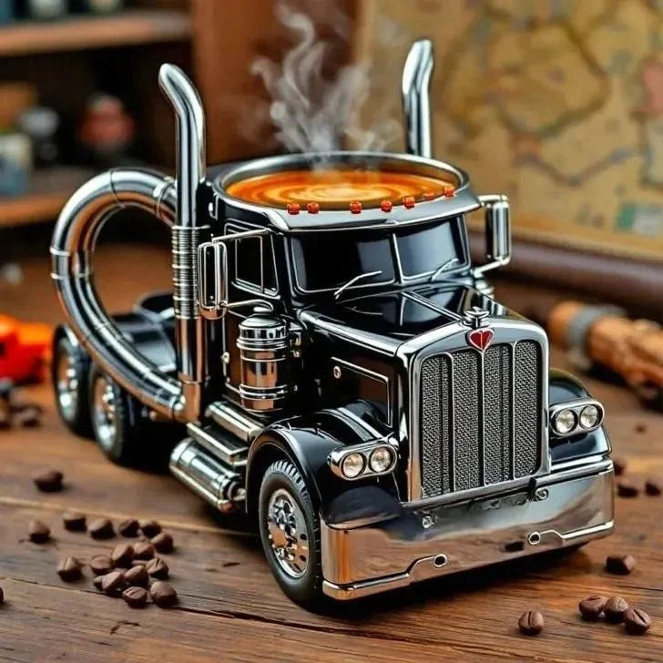 Vrachtwagenchauffeurs Koffiemok Met Authentiek Ontwerp 1