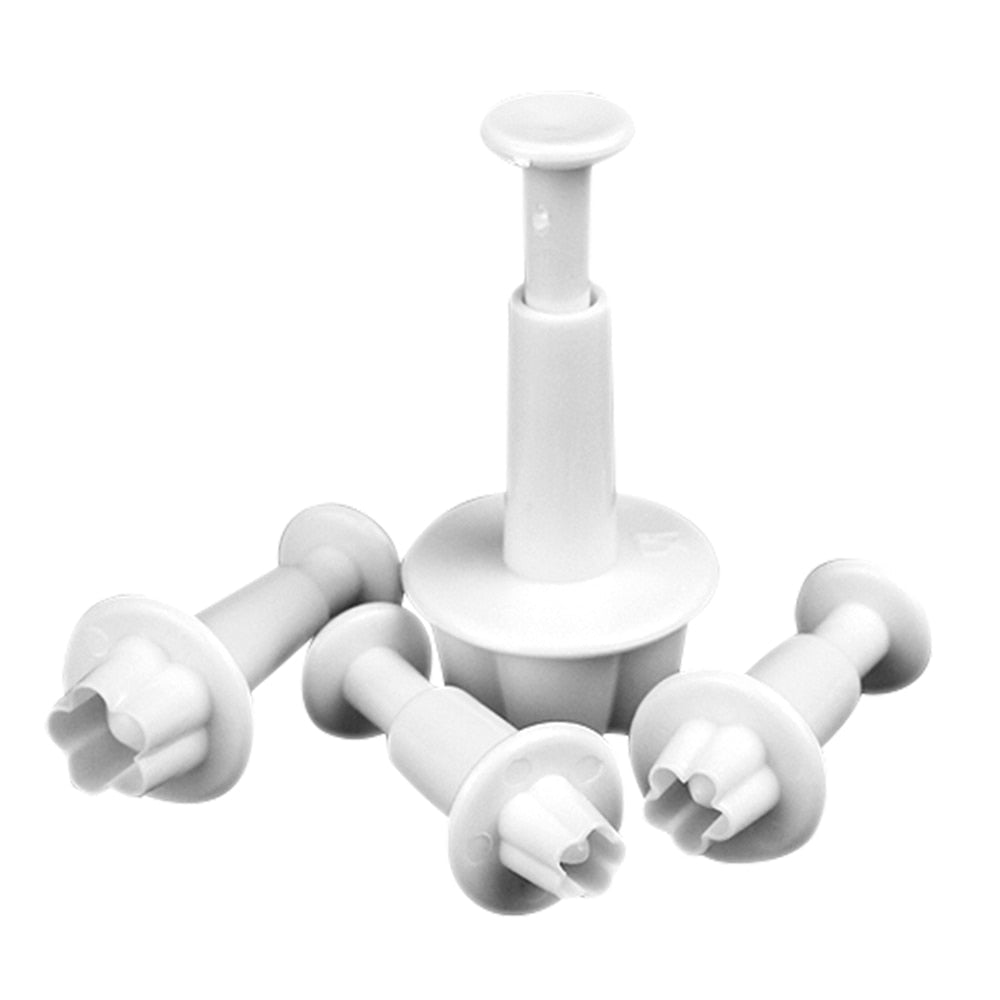 Vrouwelijke Fondant Cutter Pruimenbloem Set van 4 Delen 2