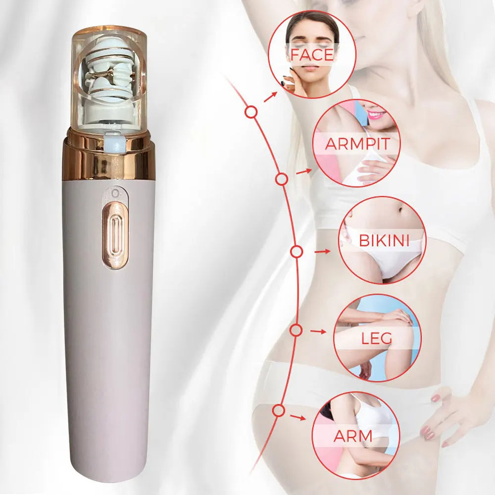 Vrouwen 2-in-1 Gezichtshaarverwijderaar en Epilator 0