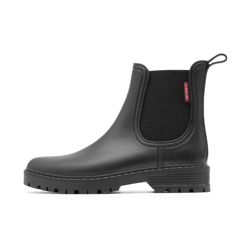Vrouwen Chelsea Waterdichte Regenlaarzen met Antislip Rubberzool 1