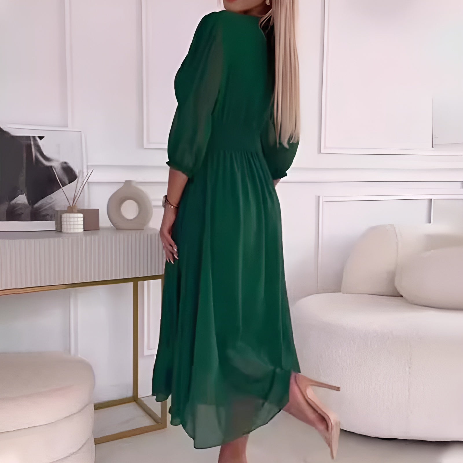 Vrouwen Chiffon Jurk Licht en Elegante Stijl 4