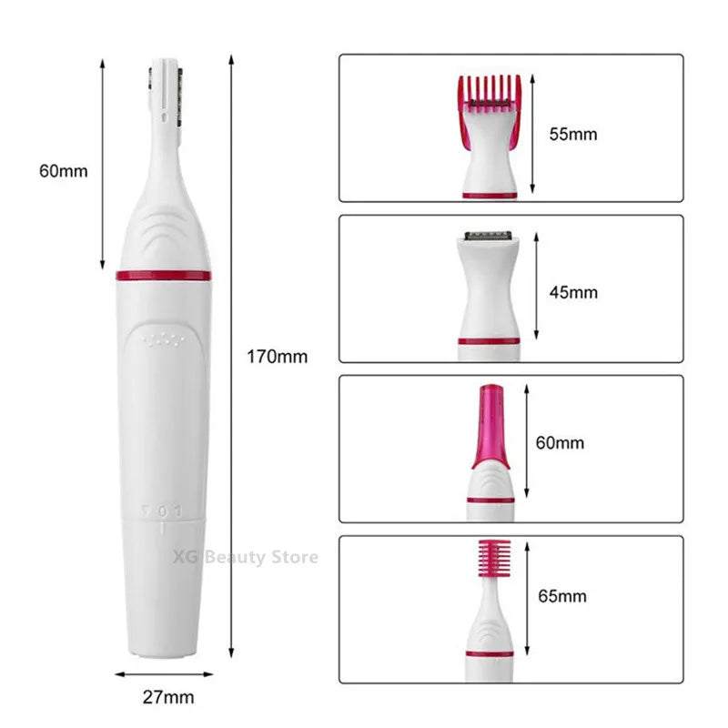Vrouwen Epilator 5-in-1 Multifunctioneel Ergonomisch Ontwerp voor Nauwkeurige Haarverwijdering 3