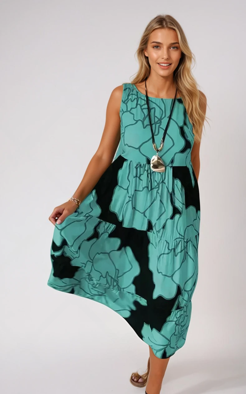Vrouwen Floral Print Jurk Elegante Stijl 2