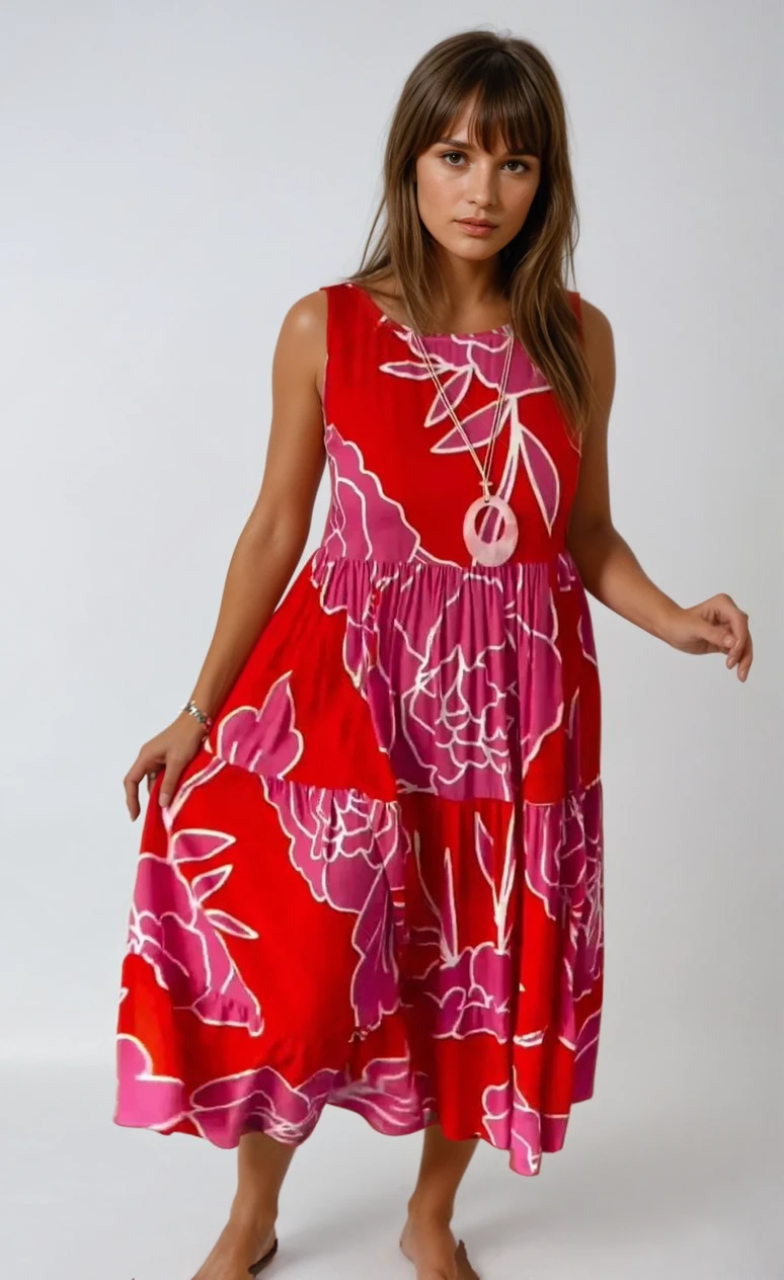 Vrouwen Floral Print Jurk Elegante Stijl 3