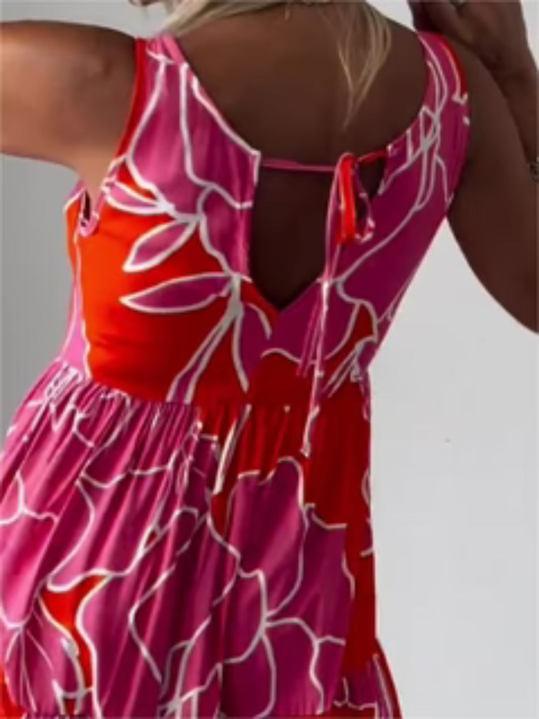 Vrouwen Floral Print Jurk Elegante Stijl 4