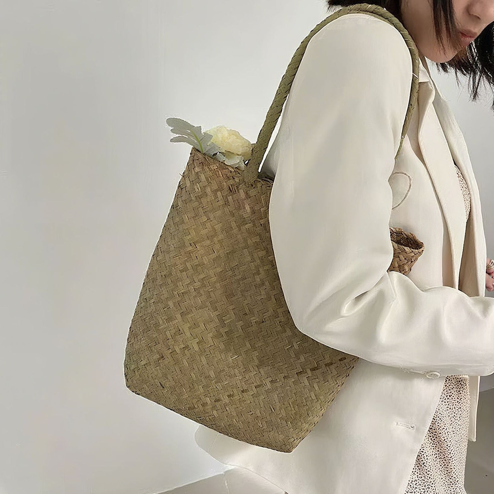 Vrouwen Handgemaakte Markt Tas Met Royale Afmetingen 3
