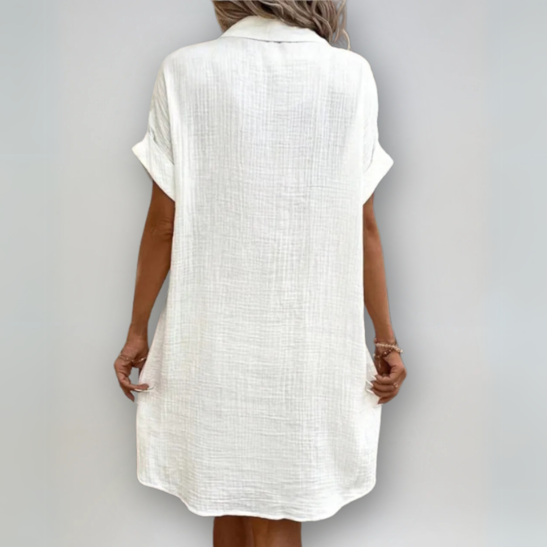 Vrouwen Korte Mouwen Jurk Casual Comfortabel 1