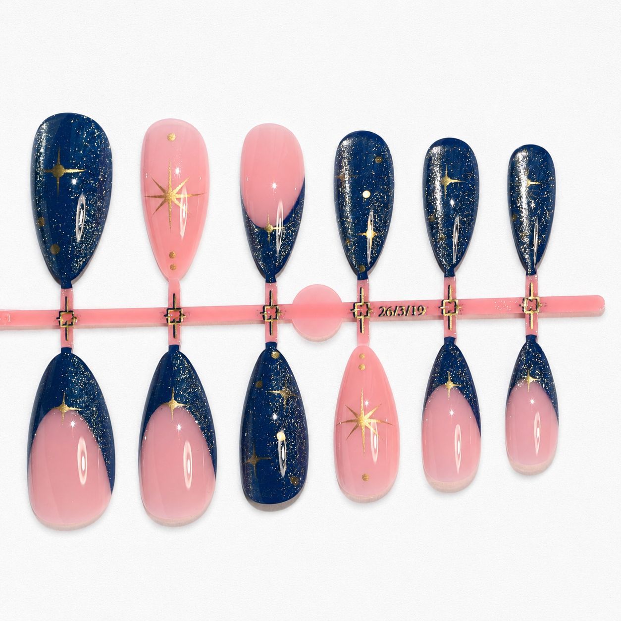 Vrouwen Kunstnagels Glanzend Design 2