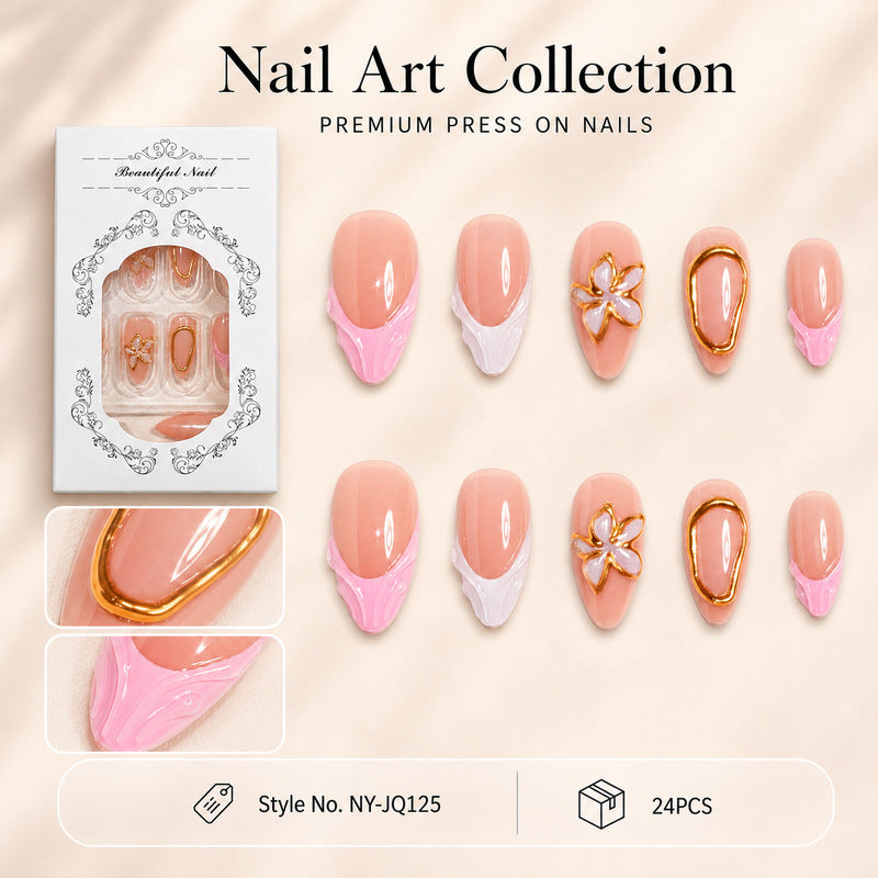 Vrouwen Kunstnagels Press-On Stijlvol Design 1