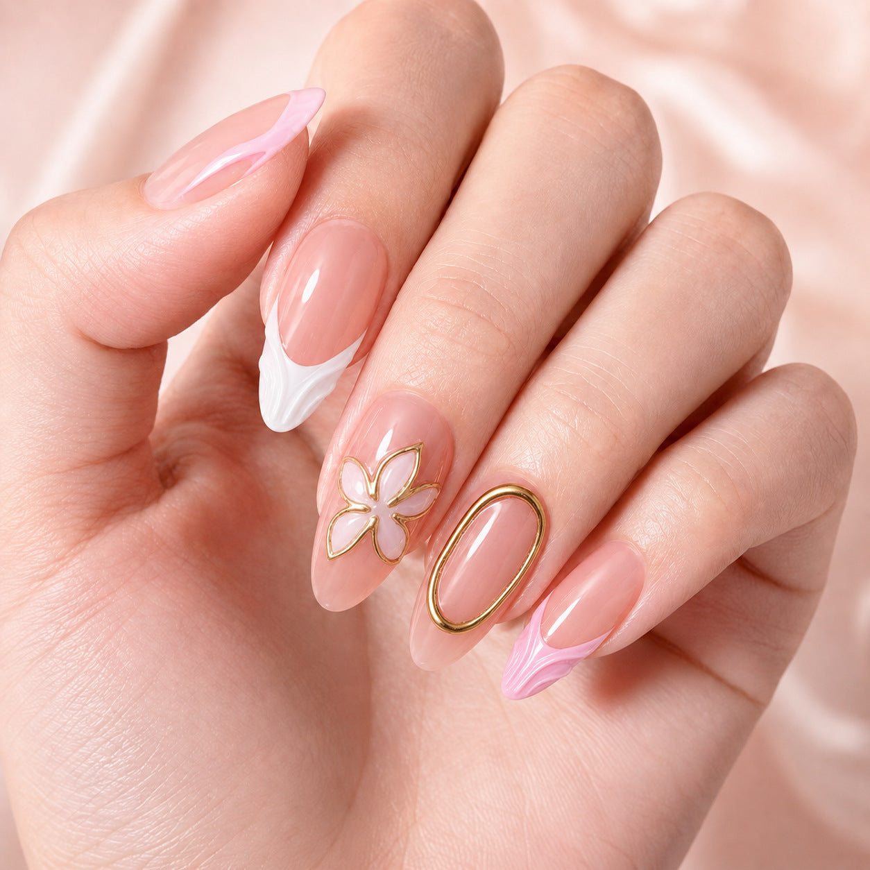 Vrouwen Kunstnagels Press-On Stijlvol Design 5