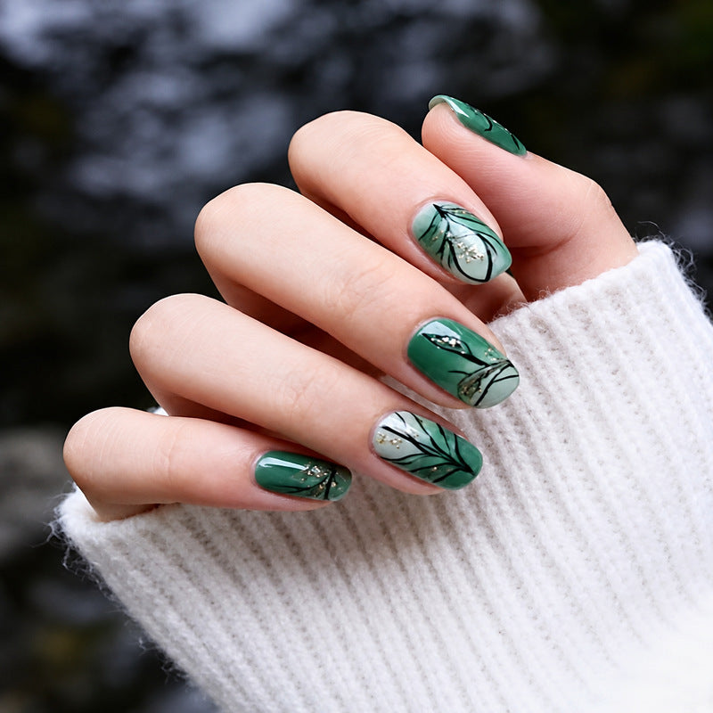 Vrouwen Kunstnagels met Bloemmotief Artistiek Design 1