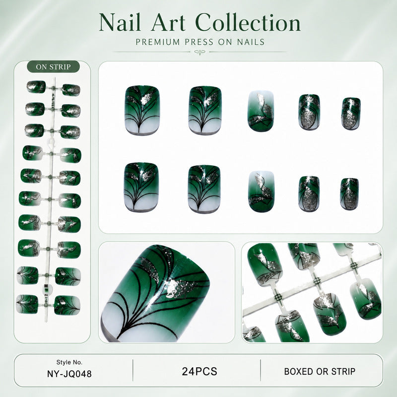 Vrouwen Kunstnagels met Bloemmotief Artistiek Design 2