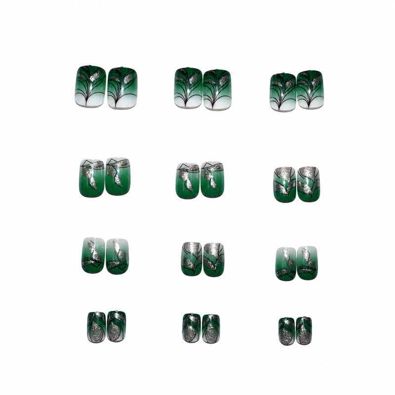 Vrouwen Kunstnagels met Bloemmotief Artistiek Design 3
