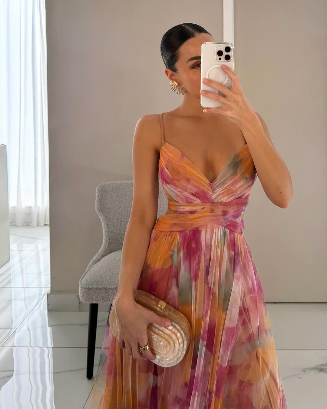 Vrouwen Maxi Jurk Bloemenpatroon Flowy 3