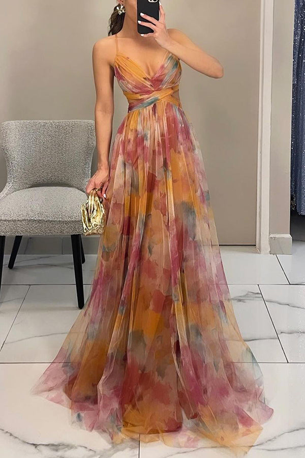 Vrouwen Maxi Jurk Bloemenpatroon Flowy 5