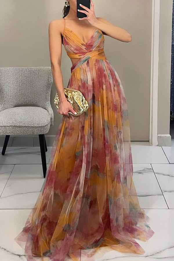 Vrouwen Maxi Jurk Bloemenpatroon Flowy 6