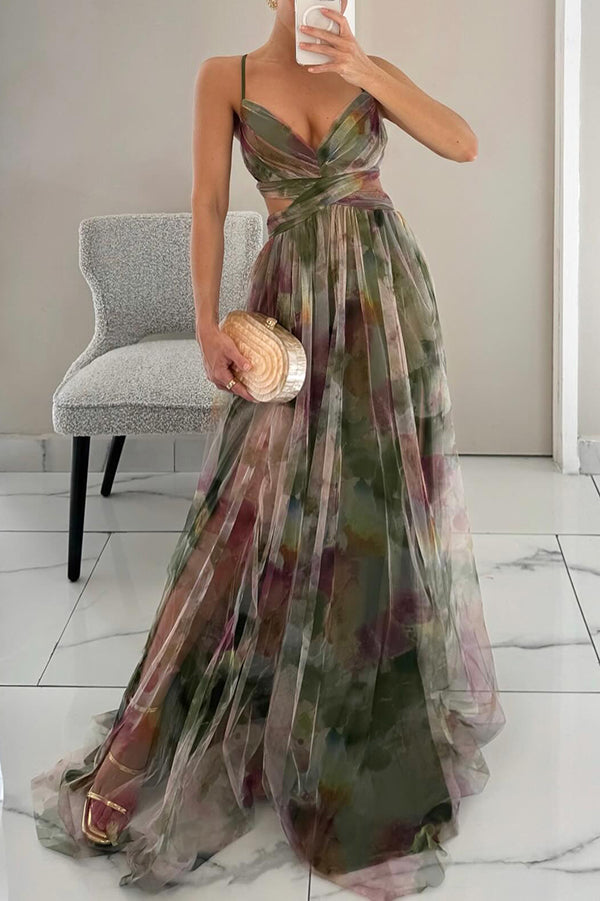Vrouwen Maxi Jurk Bloemenpatroon Flowy 9