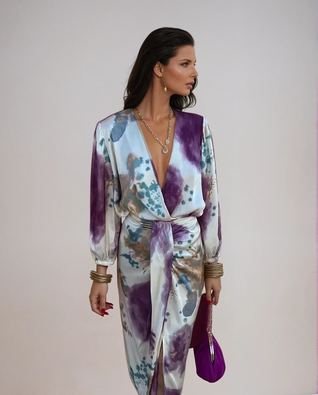 Vrouwen Maxi Jurk Elegante Stijl Ademend Materiaal 1