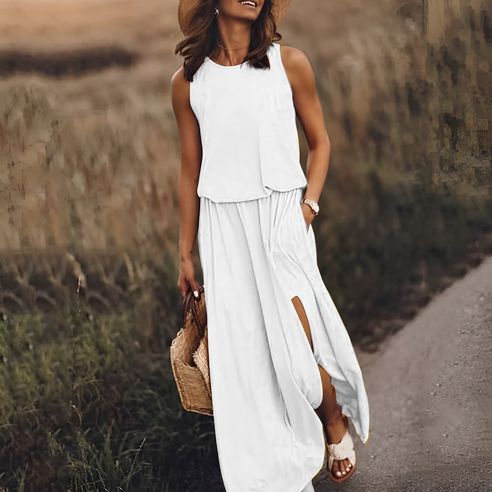 Vrouwen Maxi Jurk Modern Bunt 3