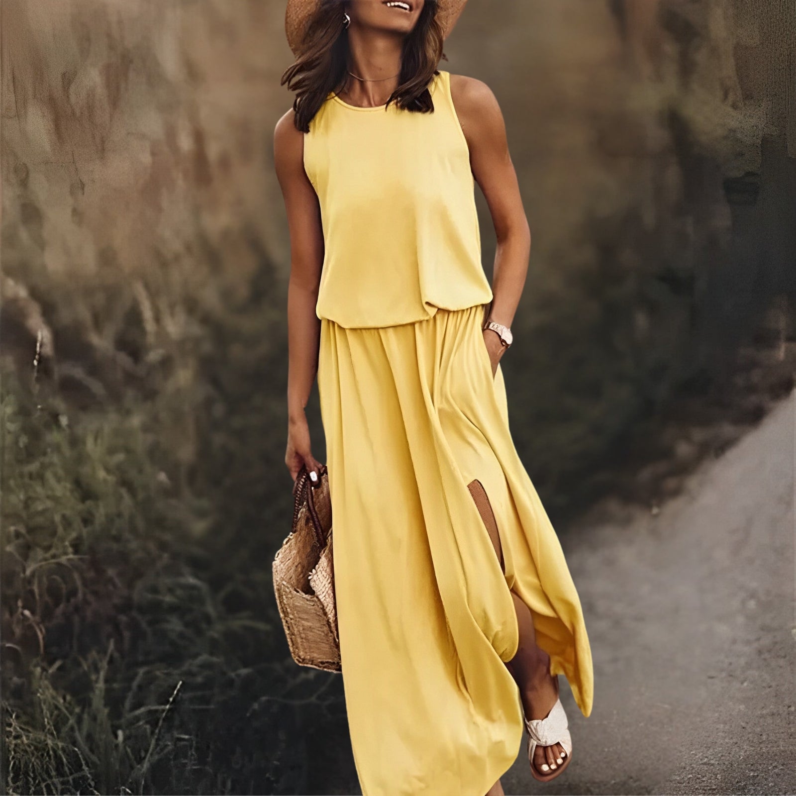 Vrouwen Maxi Jurk Modern Bunt 4