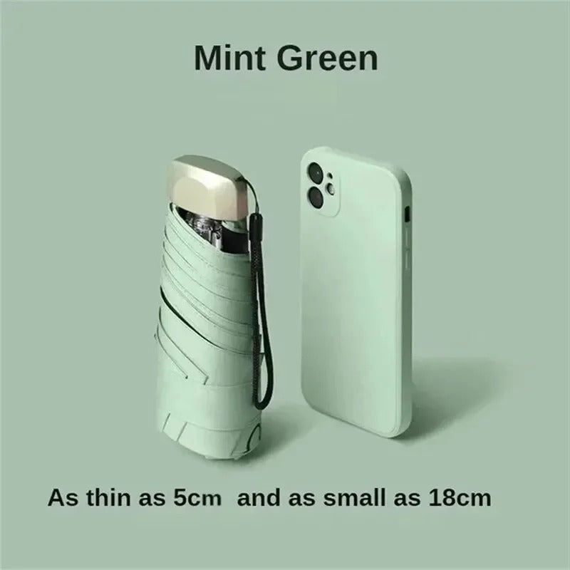 Vrouwen Mini Paraplu Opvouwbaar Compact 12