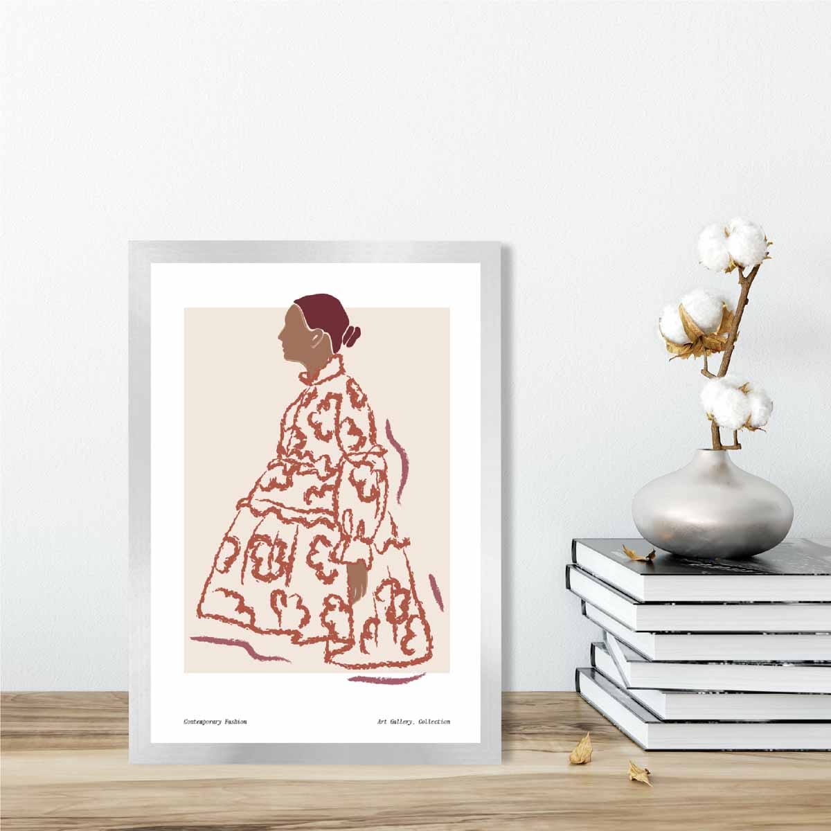 Vrouwen Poster Hedendaagse Mode Minimalistisch Galerijstijl 2
