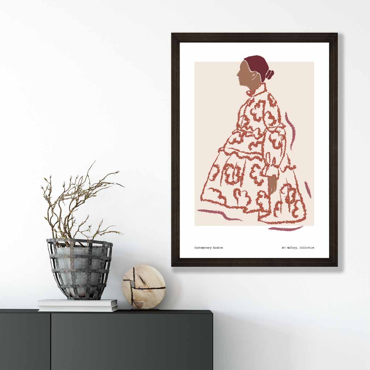 Vrouwen Poster Hedendaagse Mode Minimalistisch Galerijstijl 3