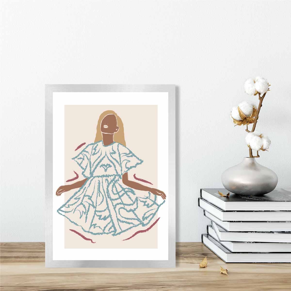 Vrouwen Poster Hedendaagse Modeschets 2