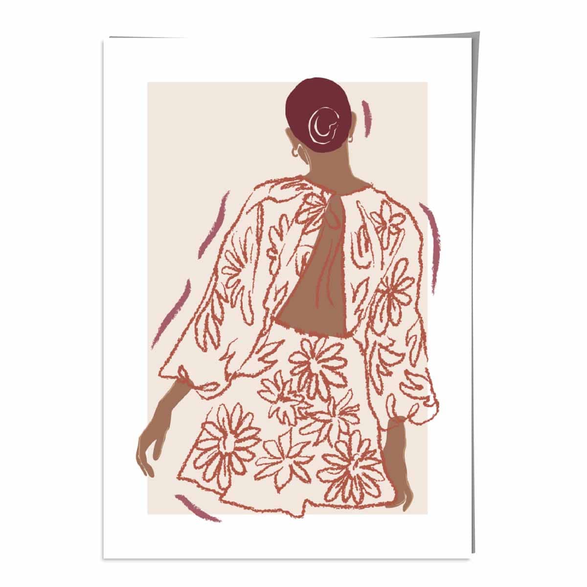 Vrouwen Poster Minimalistisch Moderne Schets Design voor Interieur Decor 0