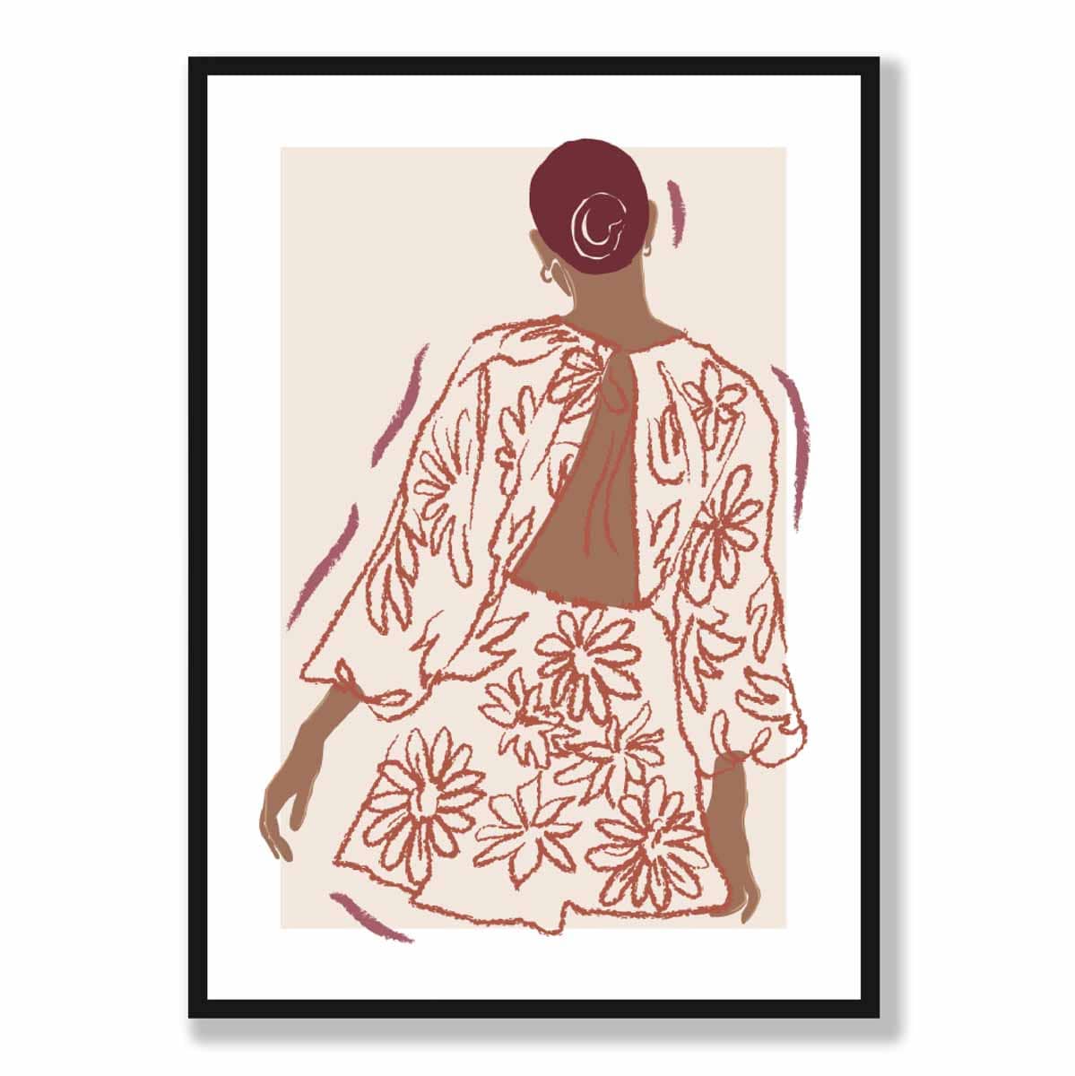 Vrouwen Poster Minimalistisch Moderne Schets Design voor Interieur Decor 5