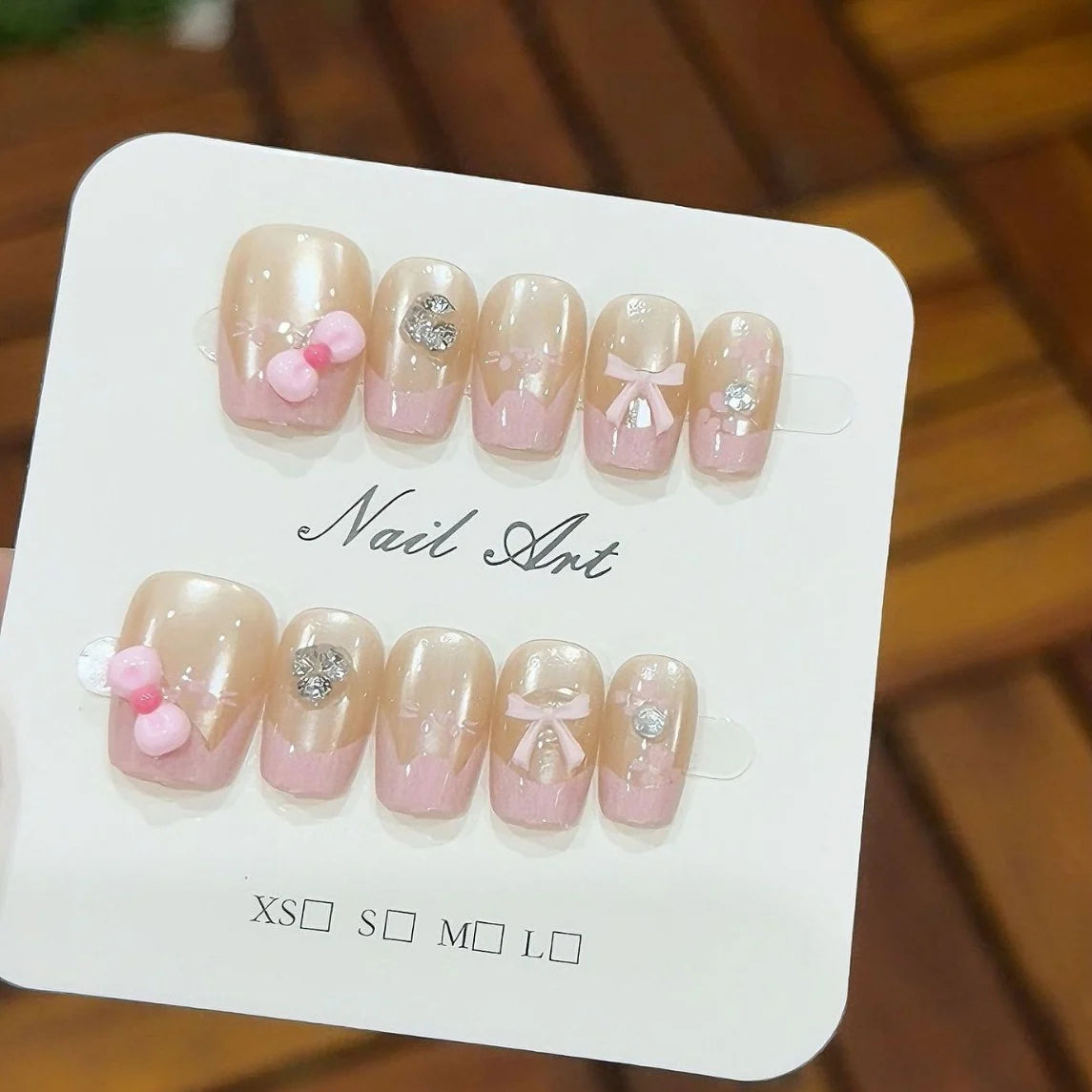 Vrouwen Press-On Nagels Set Creatief Design 0