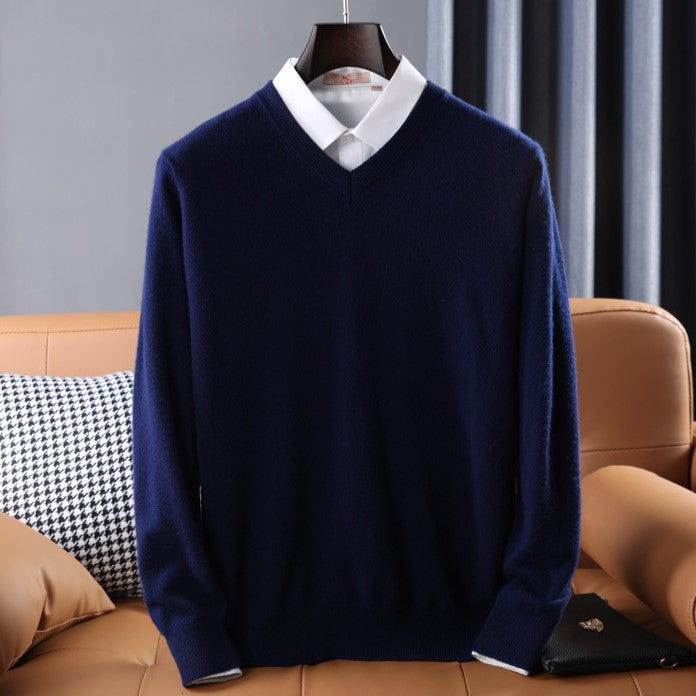Vrouwen V-hals Trui van Cashmere Mix 2