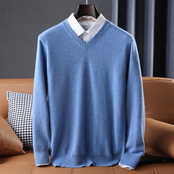 Vrouwen V-hals Trui van Cashmere Mix 3