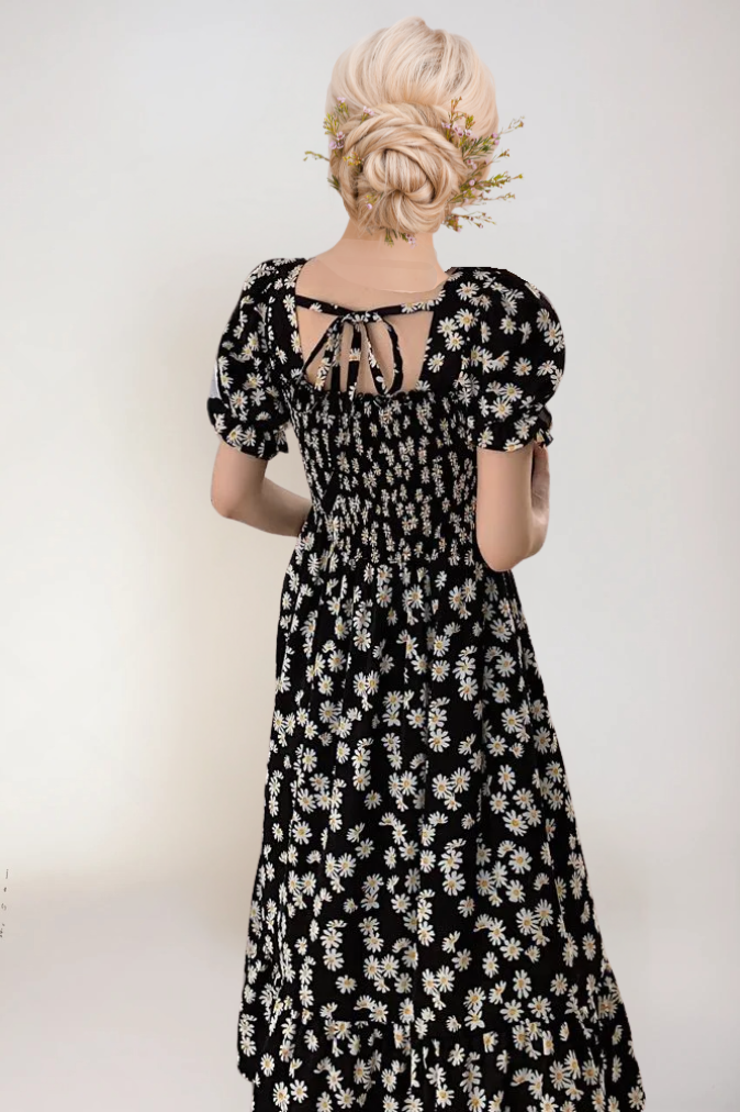 Vrouwen Zomerjurk Bloemenprint Luchtig Comfortabel 2