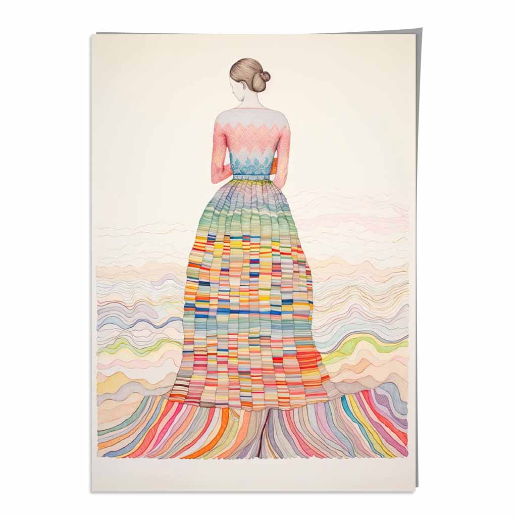 Vrouwenprint Abstracte Kunst Uniek Design voor Interieur 0