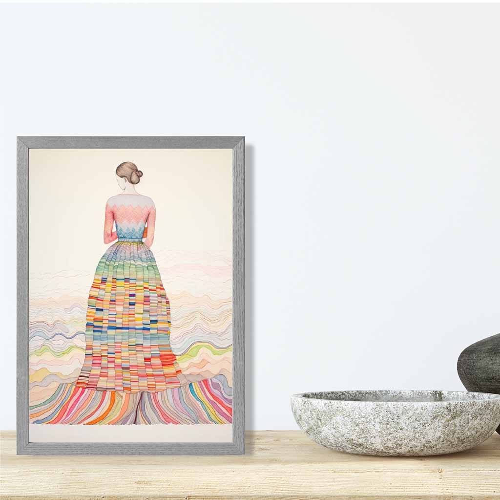 Vrouwenprint Abstracte Kunst Uniek Design voor Interieur 4