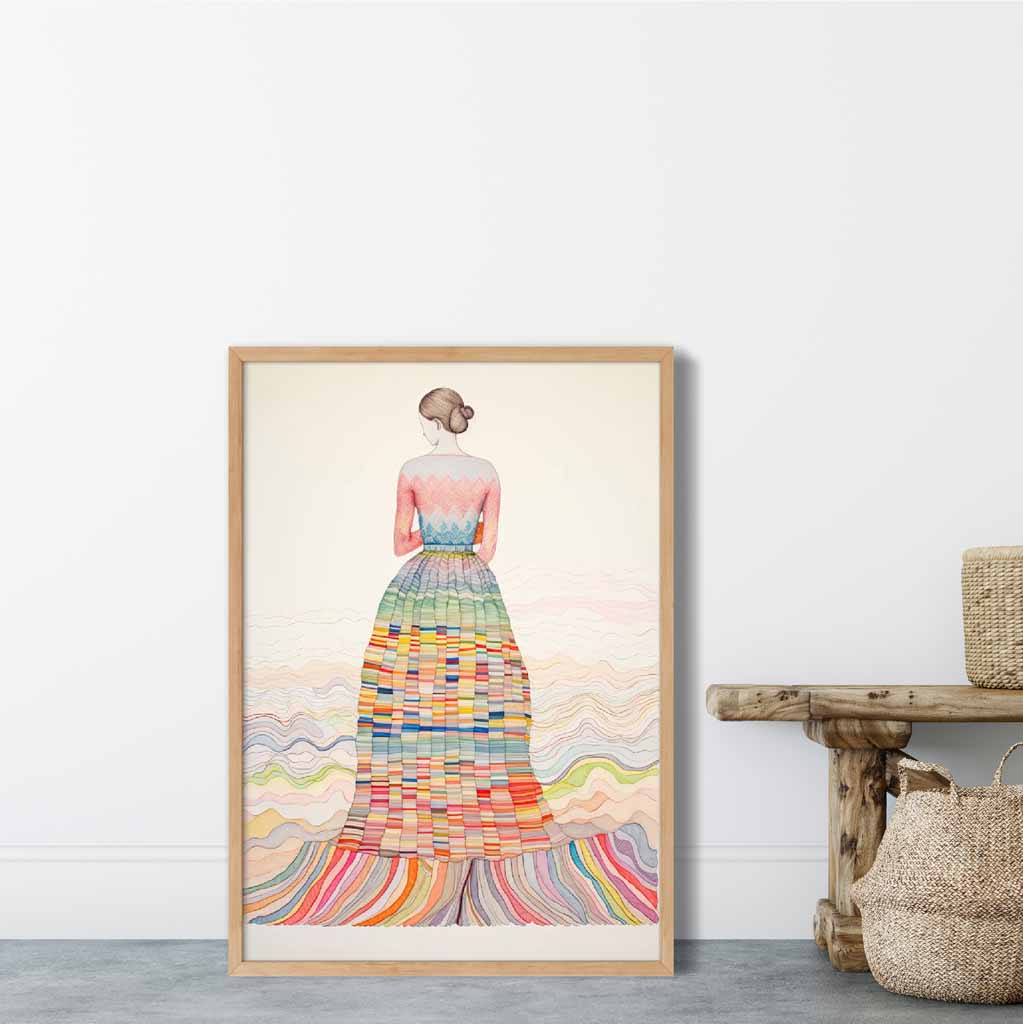 Vrouwenprint Abstracte Kunst Uniek Design voor Interieur 5