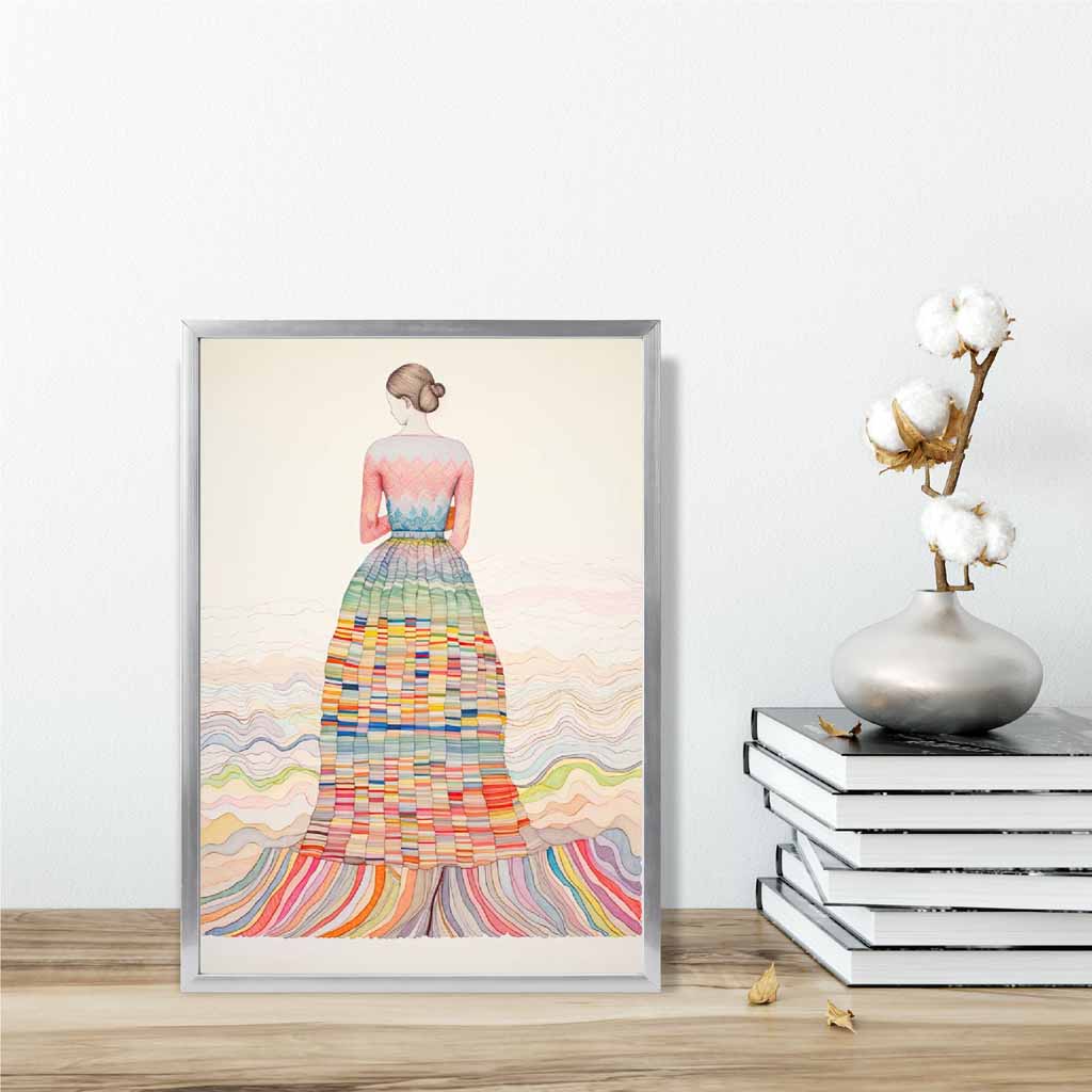 Vrouwenprint Abstracte Kunst Uniek Design voor Interieur 6
