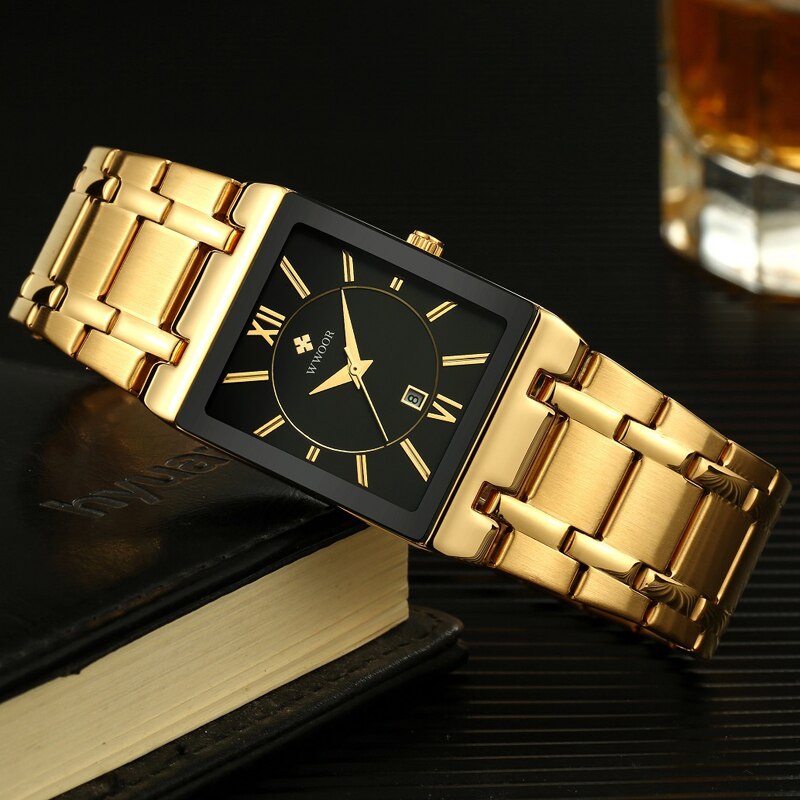 Luxe Vierkante Horloge