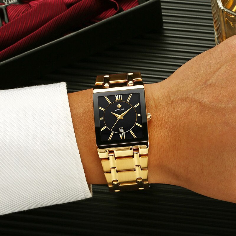 Luxe Vierkante Horloge