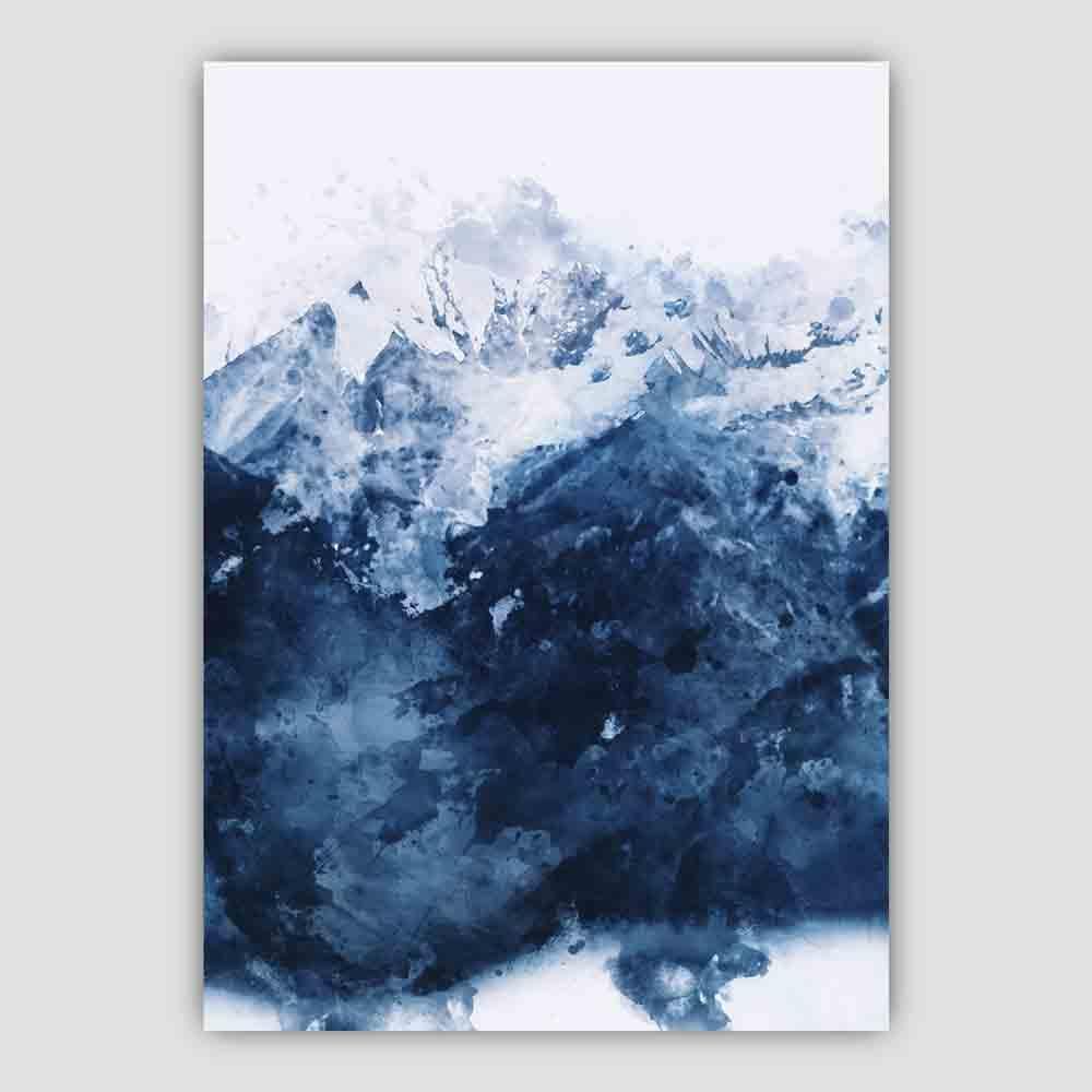 Wanddecoratie Abstracte Berg Aquarel Print voor Woonkamer en Slaapkamer 3
