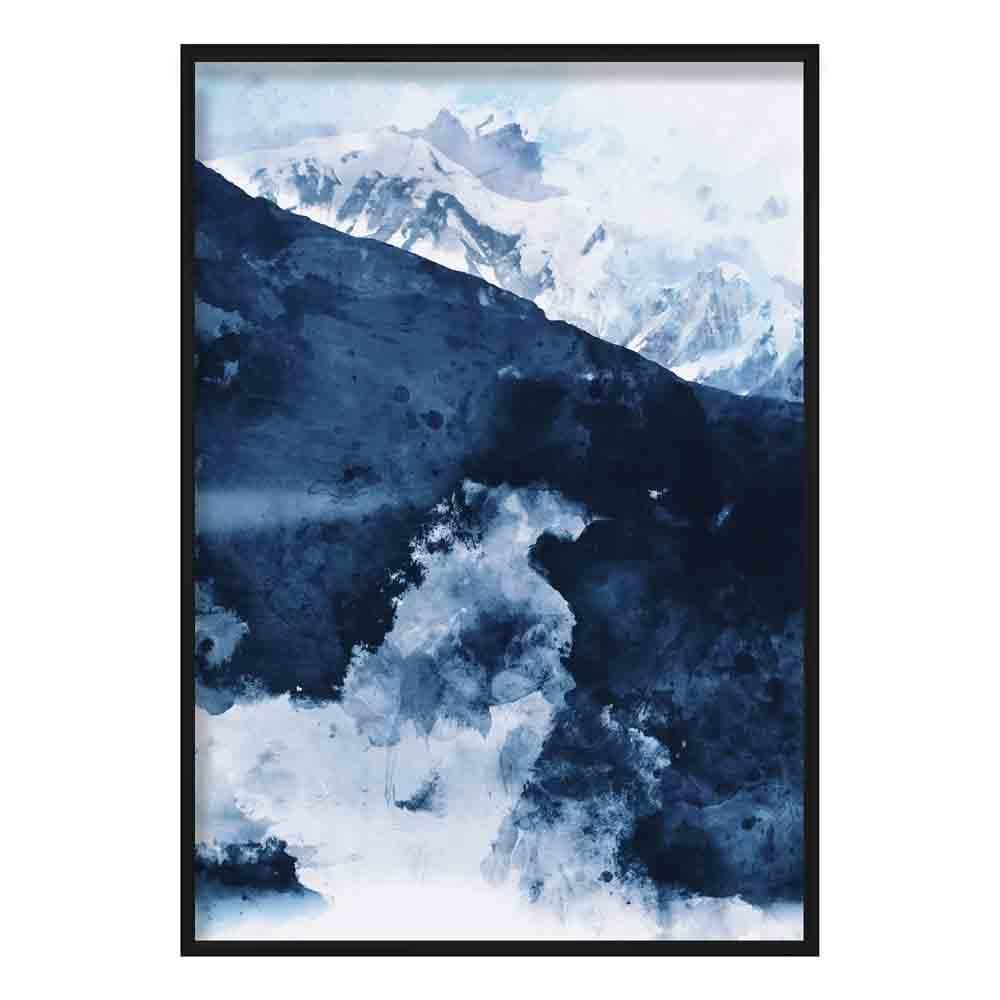 Wanddecoratie Abstracte Kunstprint Berg voor Modern Interieur 0