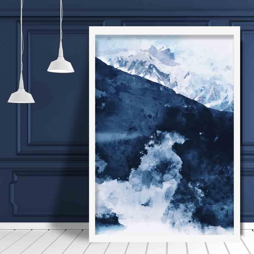 Wanddecoratie Abstracte Kunstprint Berg voor Modern Interieur 2