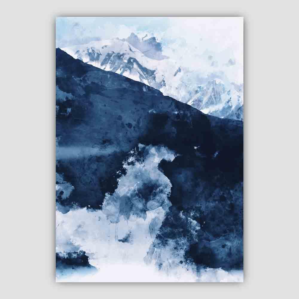 Wanddecoratie Abstracte Kunstprint Berg voor Modern Interieur 3